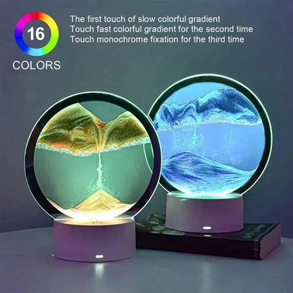 Sanduhr Nachtlicht RGB 16 Farben 3D