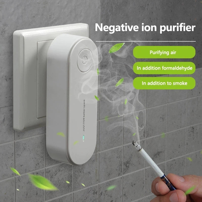 Portable air purifier, air freshener, dust cigarette smoke remover