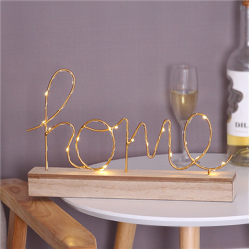 Neon lettering Love Home