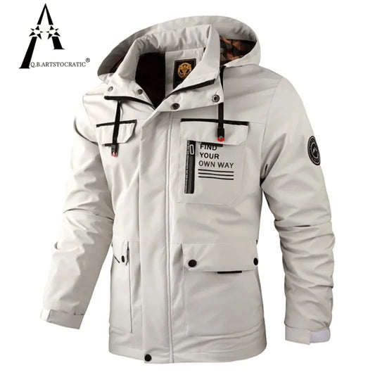 Winter jacket with hood, waterproof